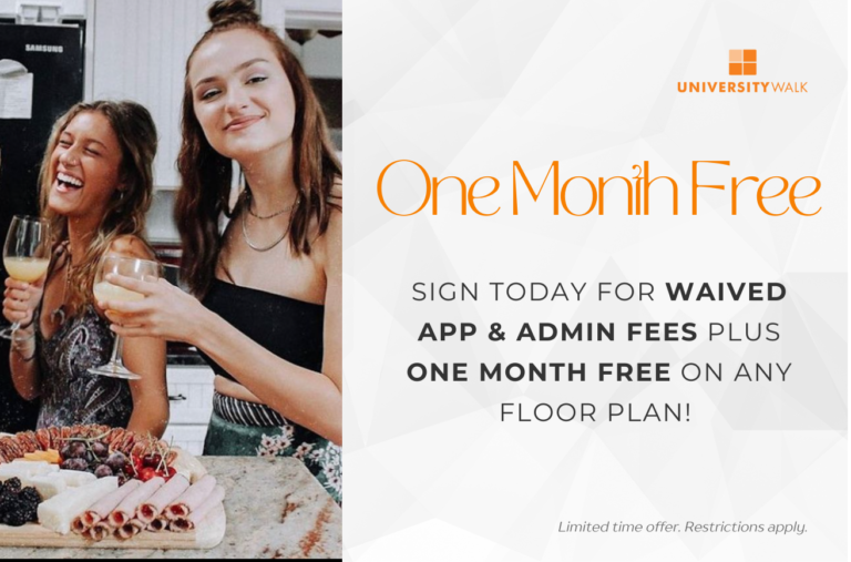 One Month Free at University Walk